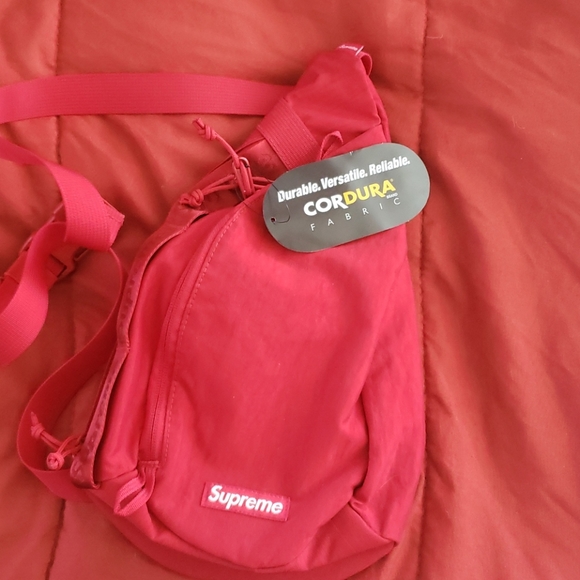supreme sling bag red